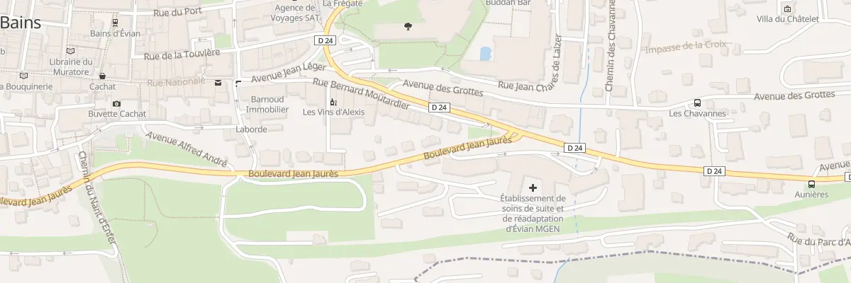 Plan du 64 Bd Jean Jaures à Évian-les-Bains