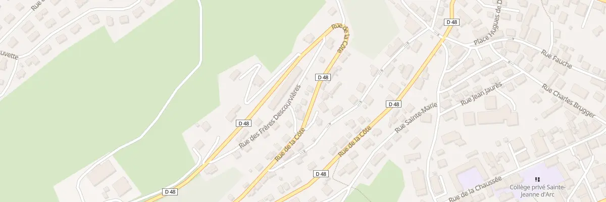 Plan du 43 Rue de la Côte à Morteau