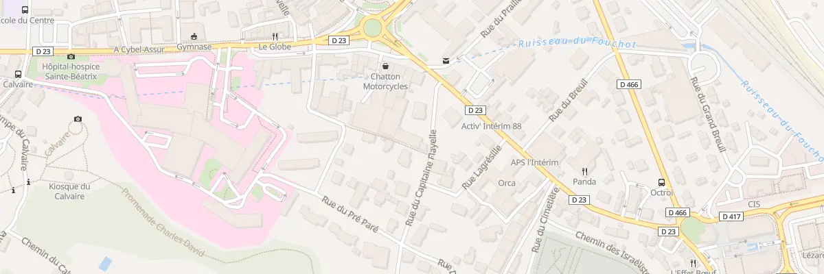 Plan du 6 Rue du Capitaine Flayelle à Remiremont