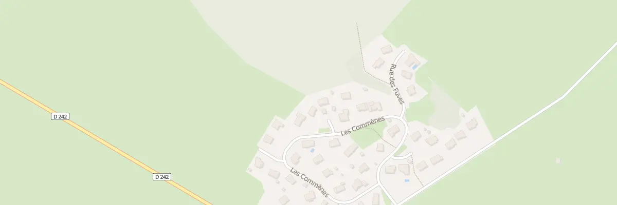 Plan du 24 Les Commènes à Fuans