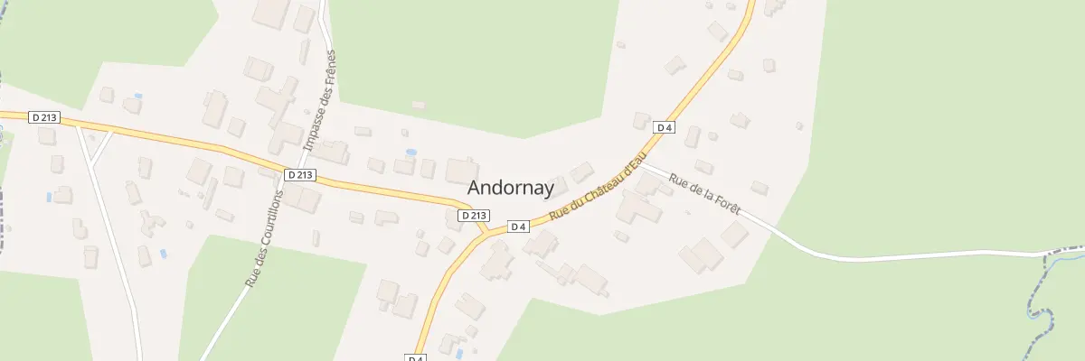 Plan du 3 Rue du Château d’Eau à Andornay