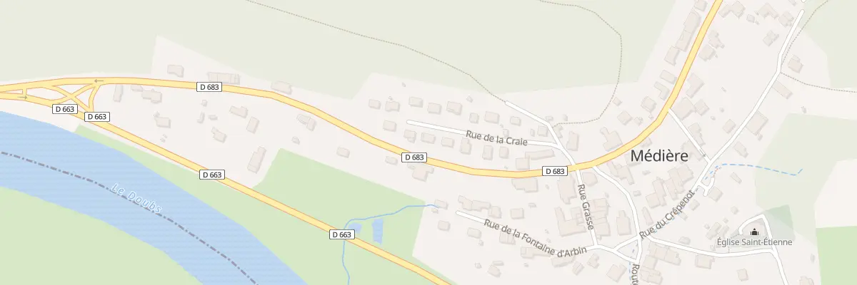 Plan du 9 Rue de la Craie à Médière