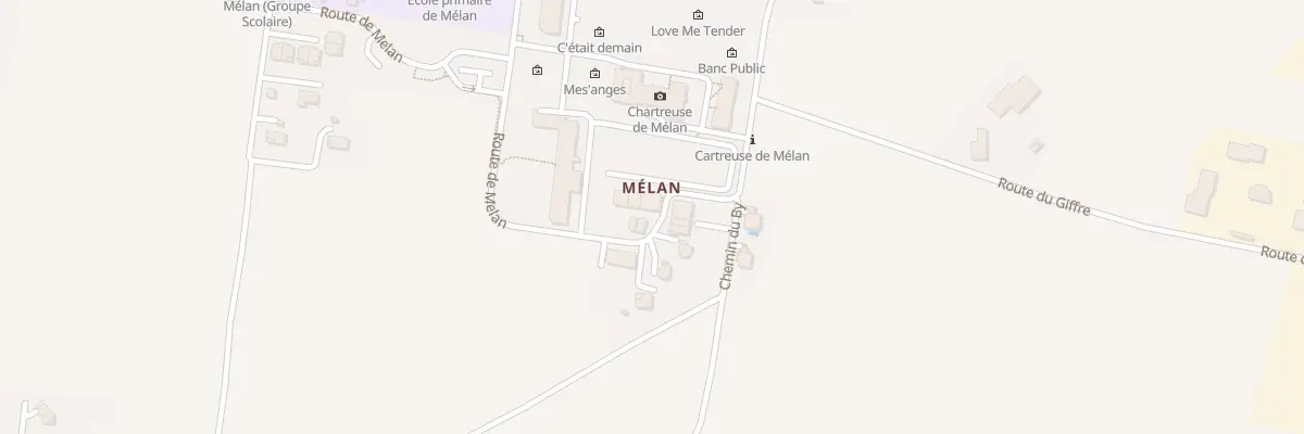 Plan du 697 Rte de Melan à Taninges