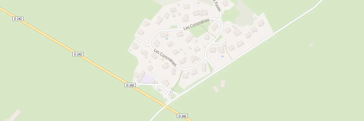 Plan du 25 Les Commènes à Fuans