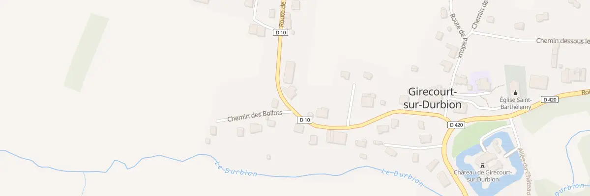 Plan du 18B Rte de Dompierre à Girecourt-sur-Durbion