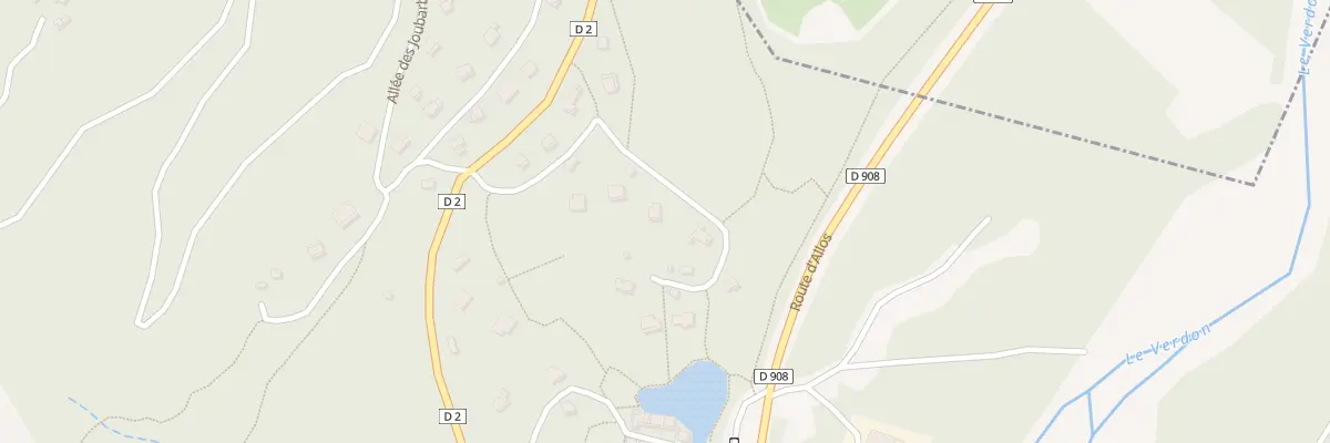 Plan du 8 All des Asphodèles à Beauvezer