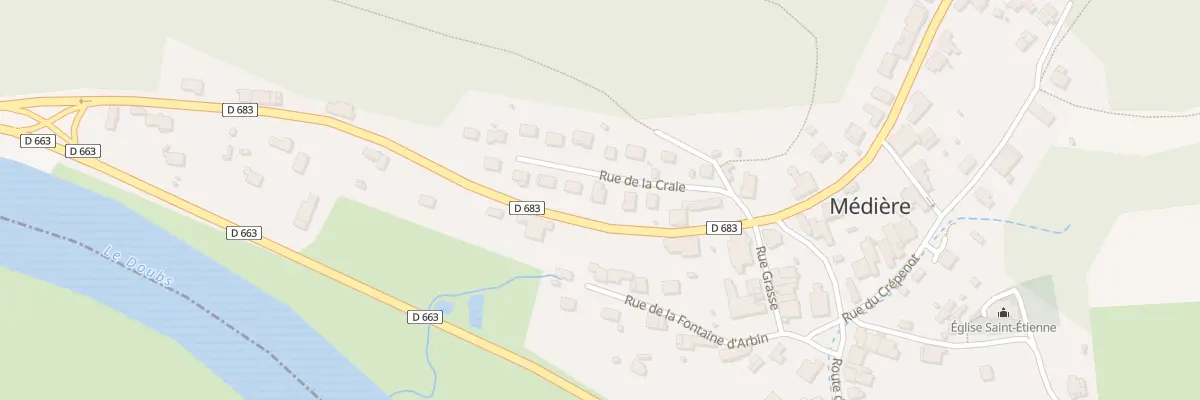 Plan du 5 Rue de la Craie à Médière