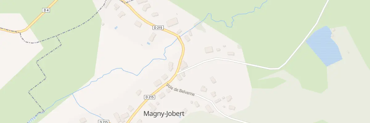 Plan du 2 Rue de la Ban Vie à Magny-Jobert