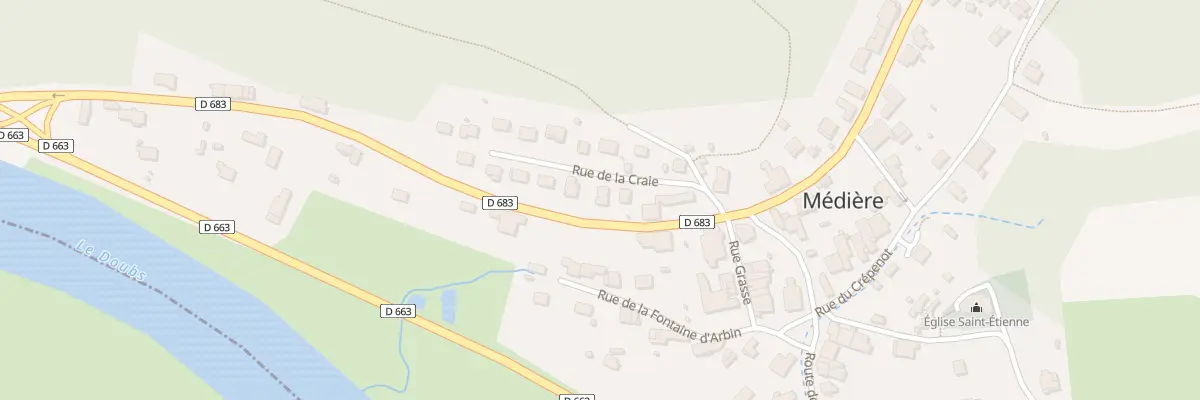 Plan du 3 Rue de la Craie à Médière