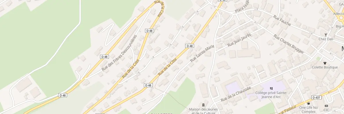 Plan du 10 Rue de la Côte à Morteau
