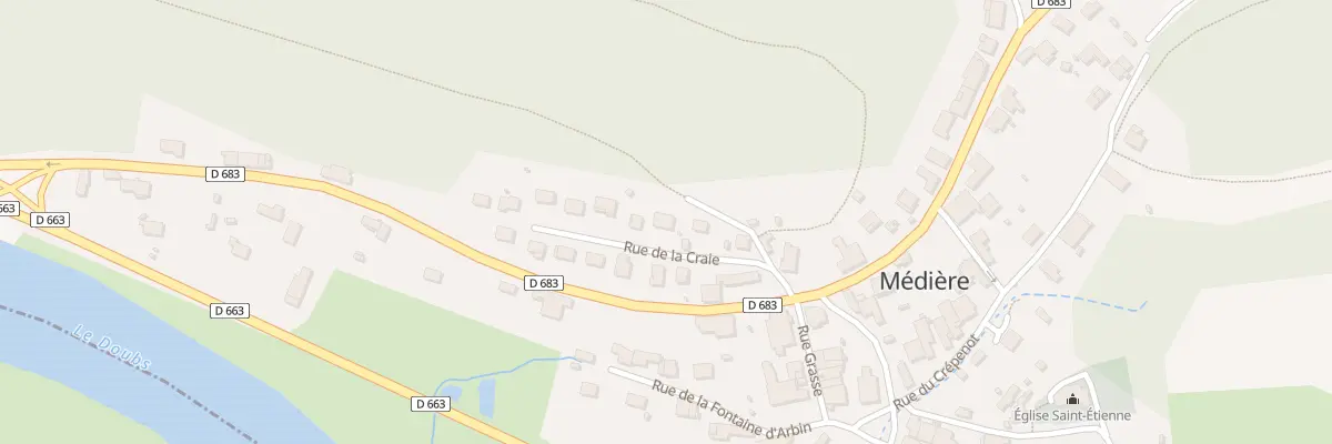 Plan du 4 Rue de la Craie à Médière