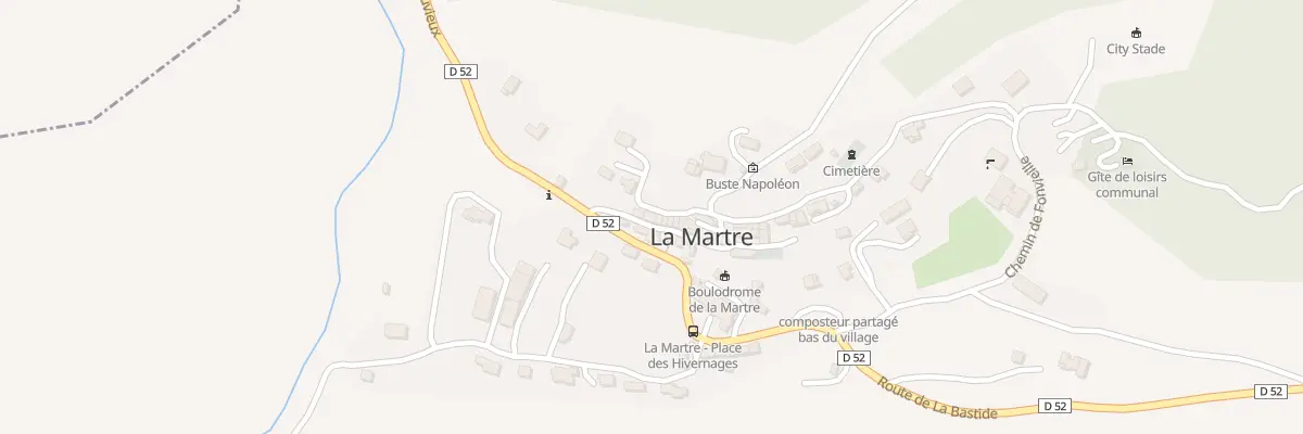 Plan du 5031 Le Village à La Martre