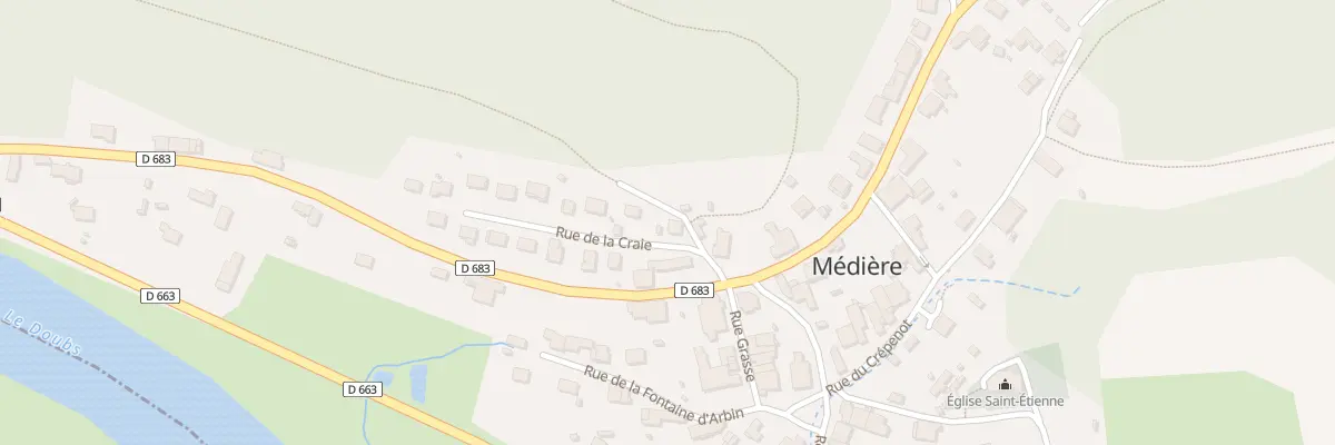 Plan du 3 Che de l’Abbaye des Trois Rois à Médière
