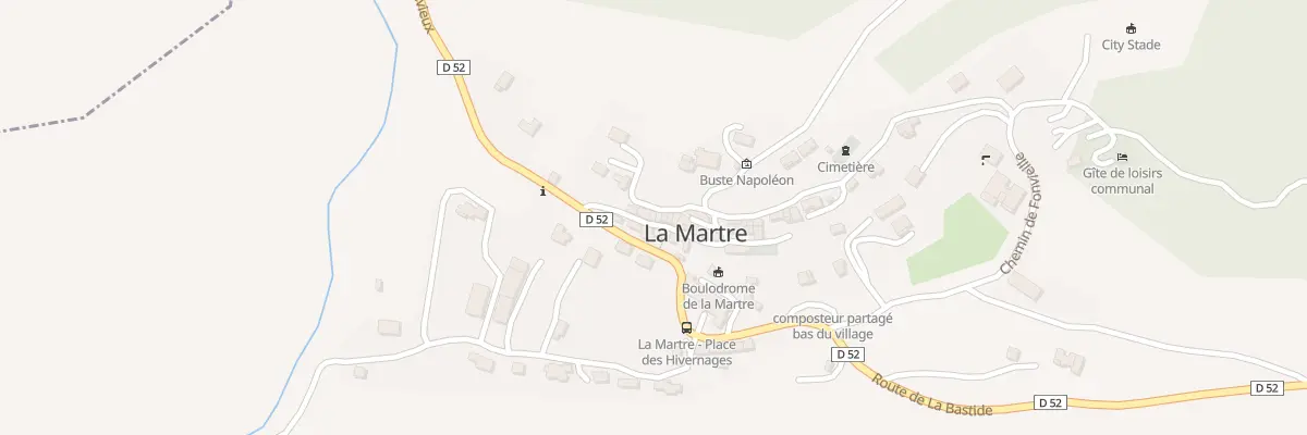 Plan du 5105 Le Village à La Martre