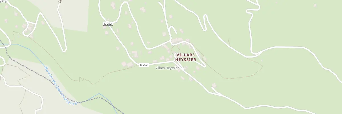 Plan du 7060 Villars Heyssier à Beauvezer