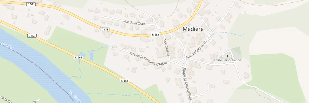 Plan du 6 Rue Grasse à Médière