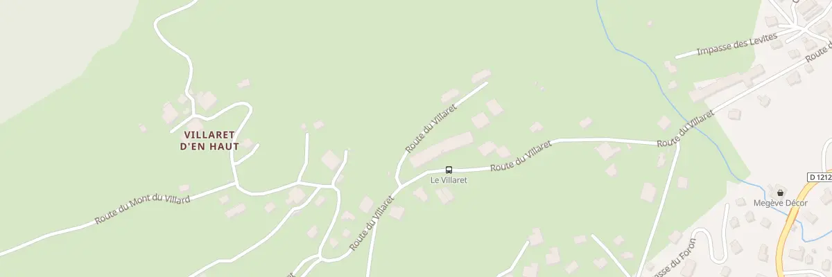 Plan du 768 Rte du Villaret à Megève