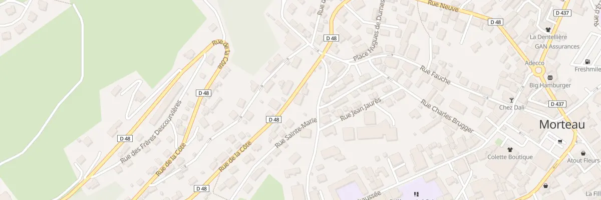 Plan du 5 Rue de la Côte à Morteau