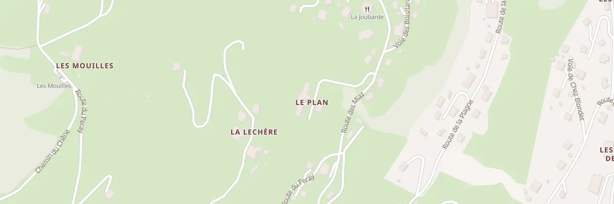 Plan du 1935 Rte des Miaz à Cordon