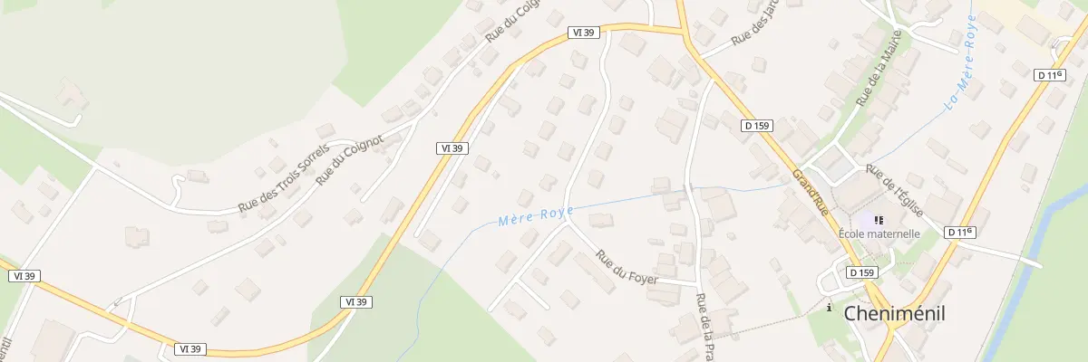 Plan du 16 Rue du Clos Phulpin à Cheniménil