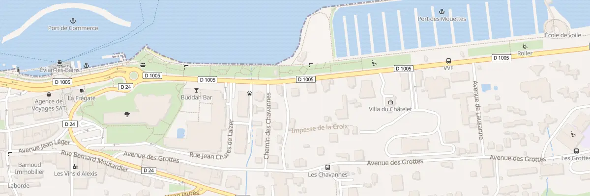 Plan du 43 Quai Paul Leger à Évian-les-Bains
