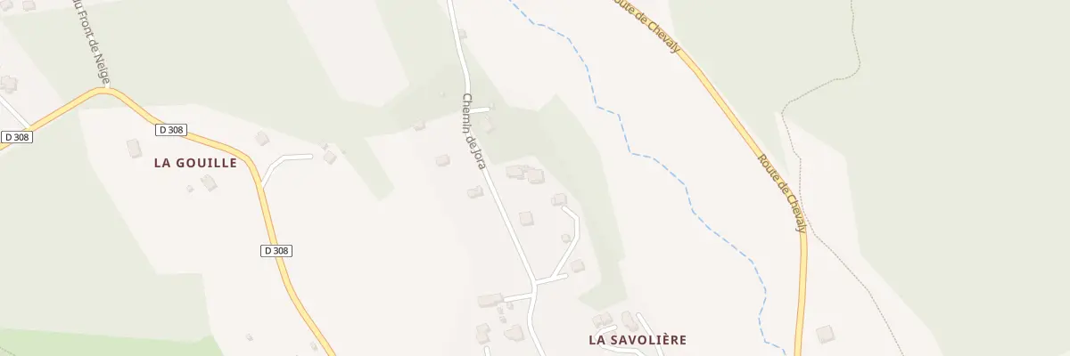 Plan du 190 Che du Jora à Taninges