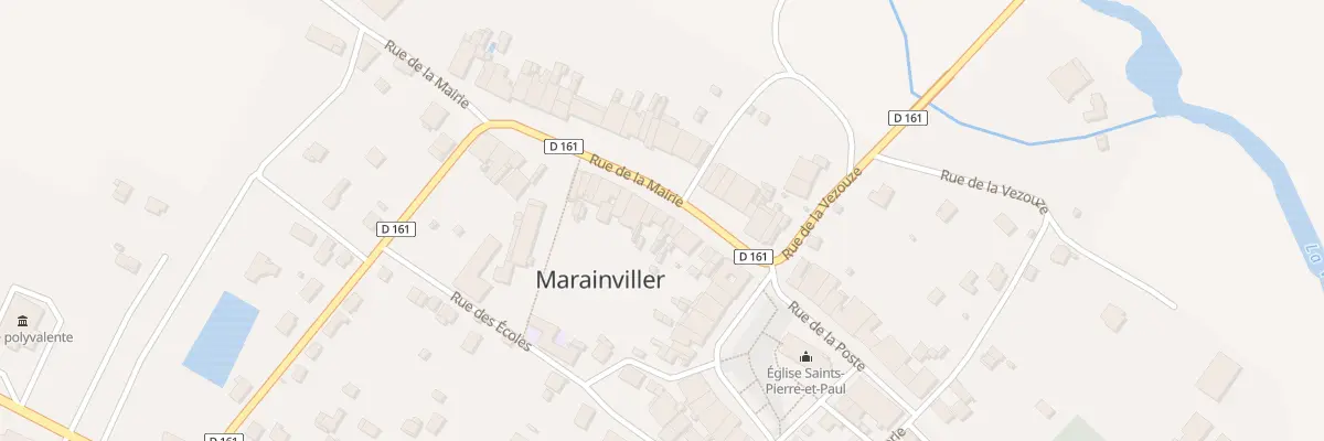Plan du 12 Rue de la Mairie à Marainviller