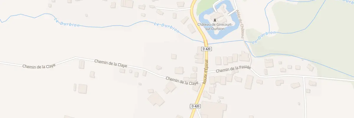 Plan du 6 Che de la Claye à Girecourt-sur-Durbion