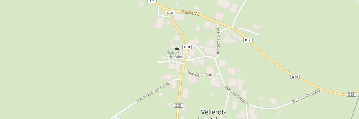 Plan du 2 Rue des Remarcoux à Vellerot-lès-Belvoir
