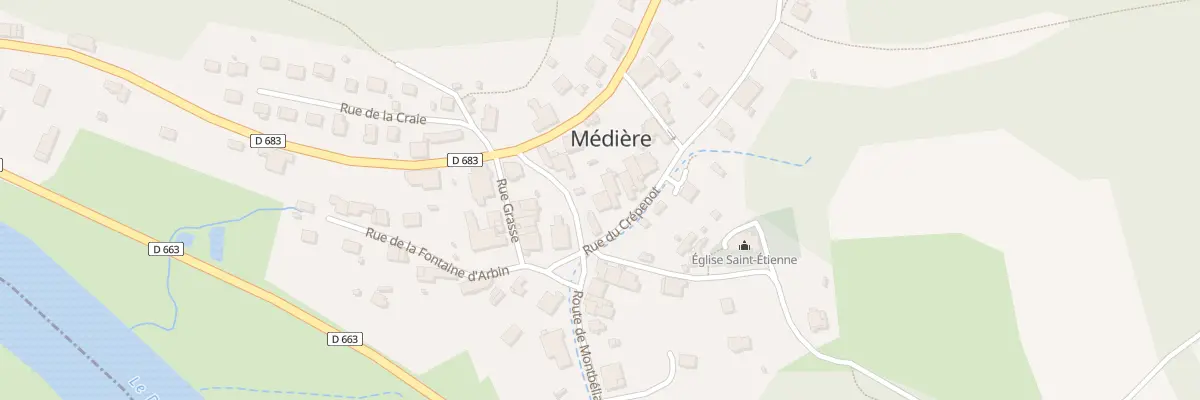 Plan du 3 Rue du Crepenot à Médière