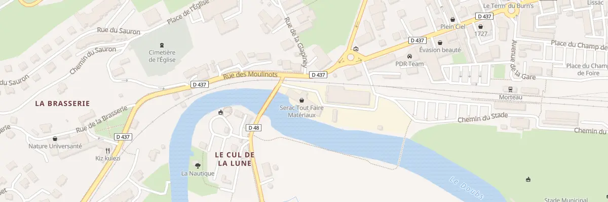 Plan du 1 Rue du Pont Rouge à Morteau
