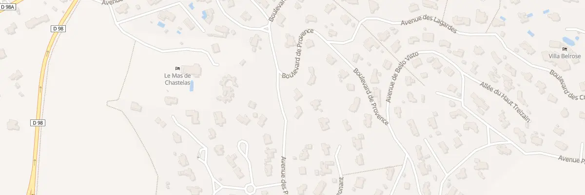 Plan du 28 Bd de Provence à Gassin