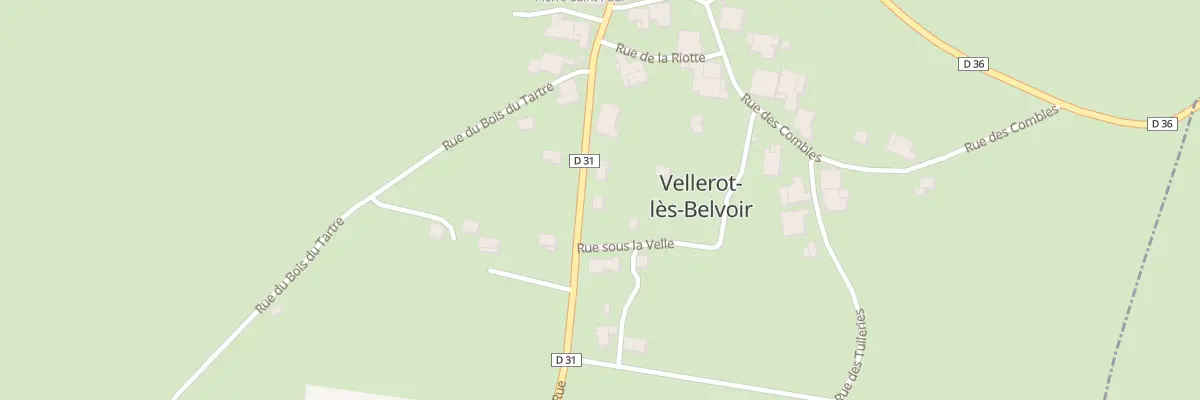 Plan du 15 Rue Grande Rue à Vellerot-lès-Belvoir