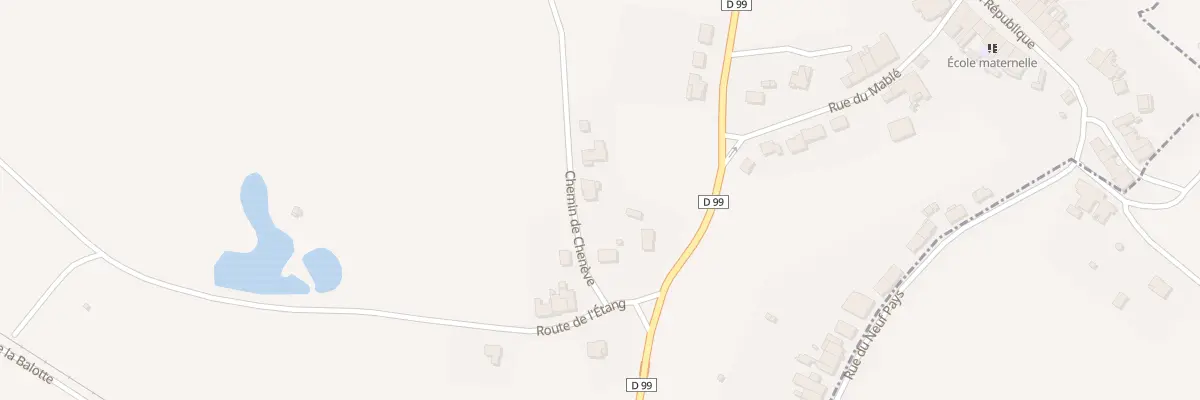 Plan du 1B Che de Cheneve à Laronxe