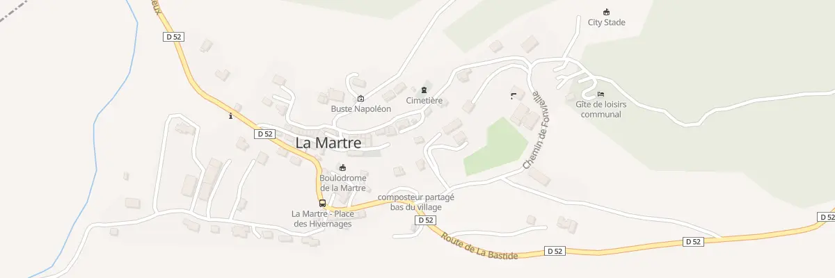Plan du 9000 La Font Vieille à La Martre
