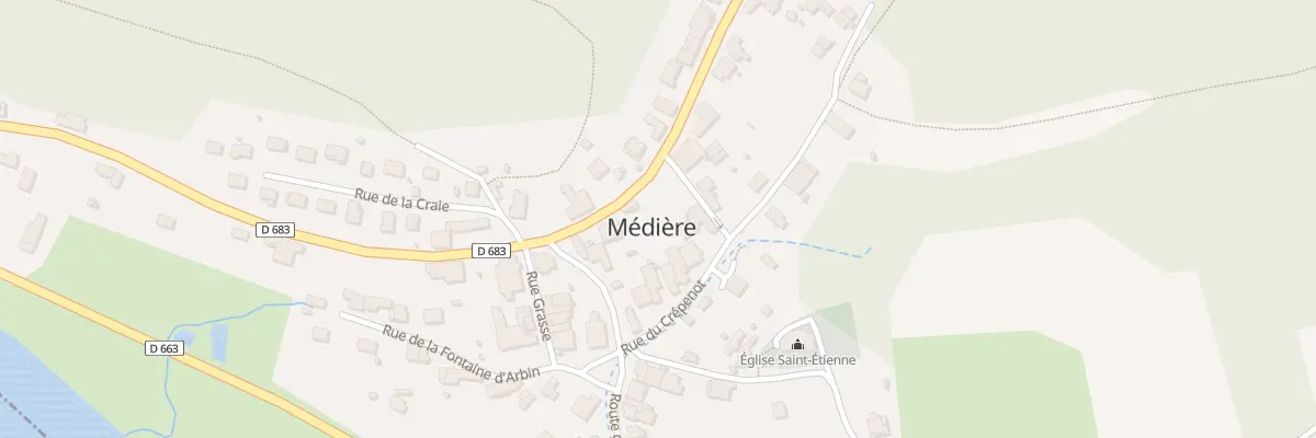 Plan du 9 Rue du Crepenot à Médière