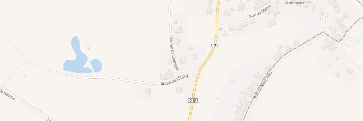 Plan du 1 Che de Cheneve à Laronxe
