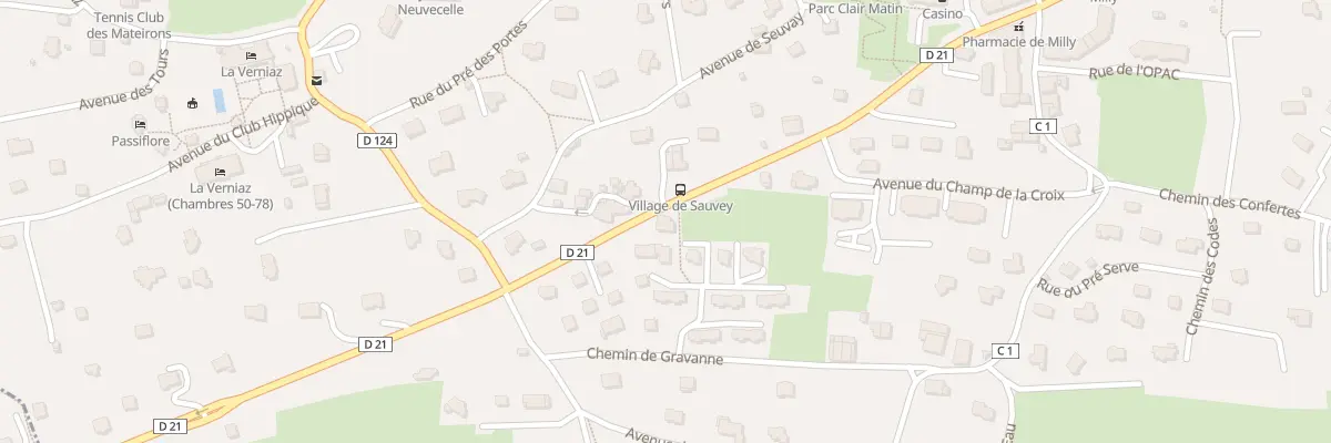 Plan du 1357 Av de Milly à Neuvecelle