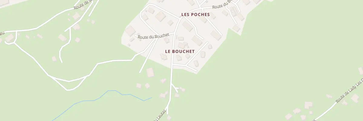 Plan du 57 Rte du Leutaz à Megève