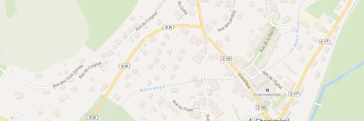 Plan du 3 Rue du Clos Phulpin à Cheniménil