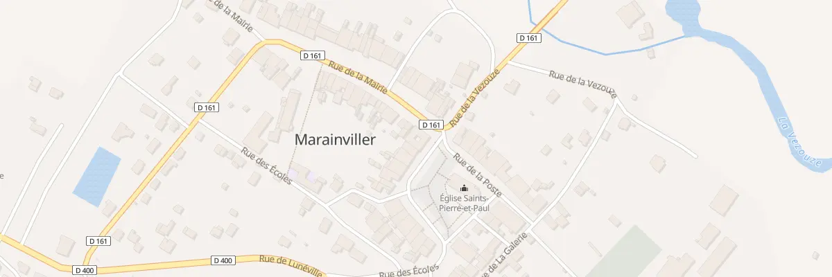 Plan du 1 Pl de l’Eglise à Marainviller