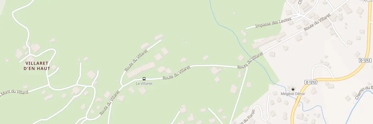 Plan du 580 Rte du Villaret à Megève