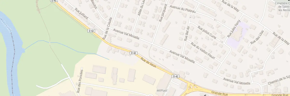 Plan du 45 Av du Val Moselle à Saint-Étienne-lès-Remiremont