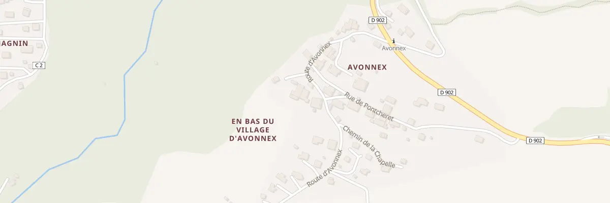 Plan du 347 Rte d’Avonnex à Taninges