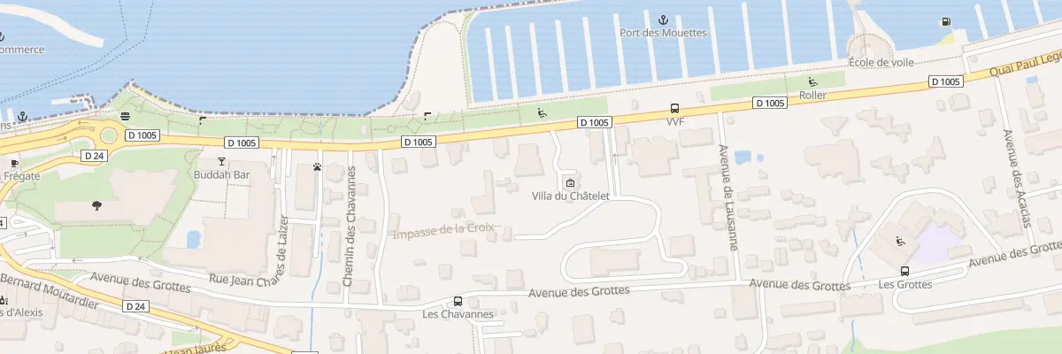 Plan du 33 Quai Paul Leger à Évian-les-Bains