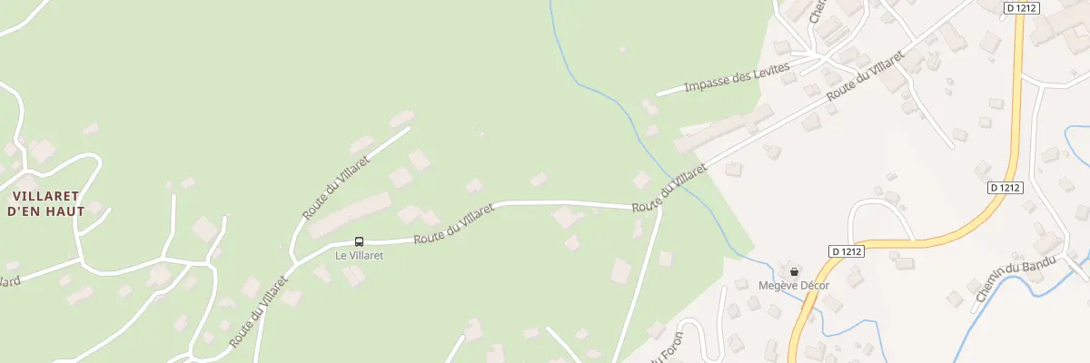 Plan du 540 Rte du Villaret à Megève