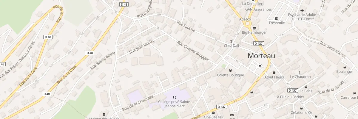Plan du 91 Rue Charles Brügger à Morteau