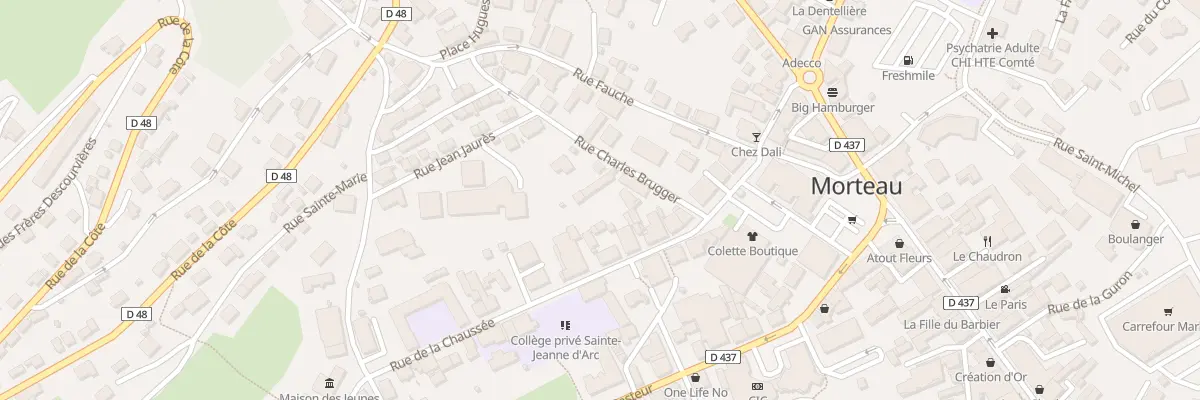 Plan du 9 Rue Charles Brügger à Morteau