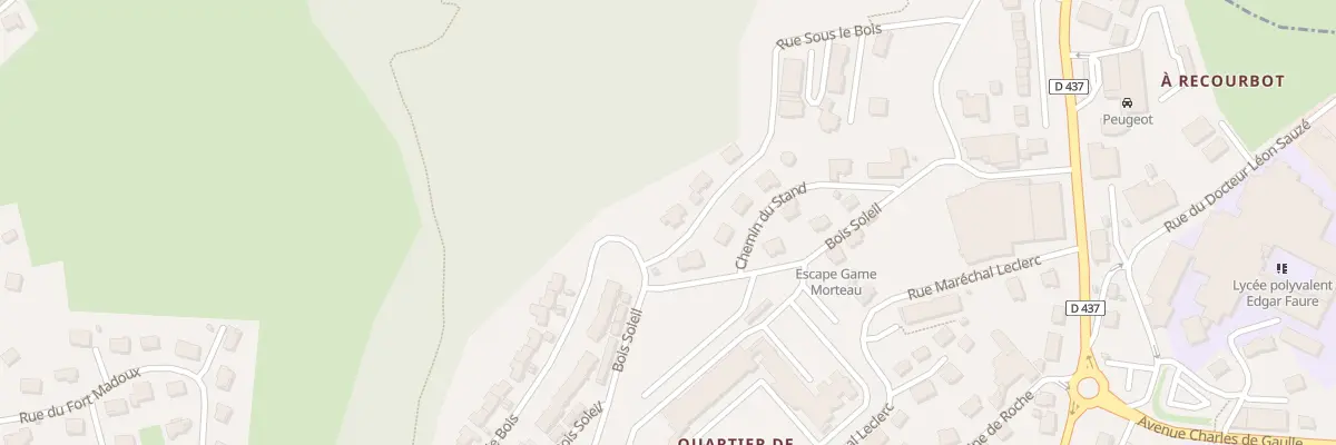 Plan du 20 Rue sous le Bois à Morteau