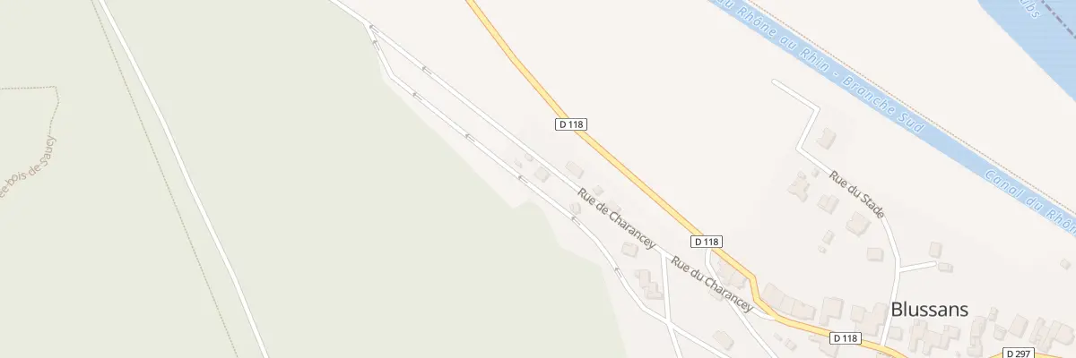 Plan du 5 Rue de Charancey à Blussans